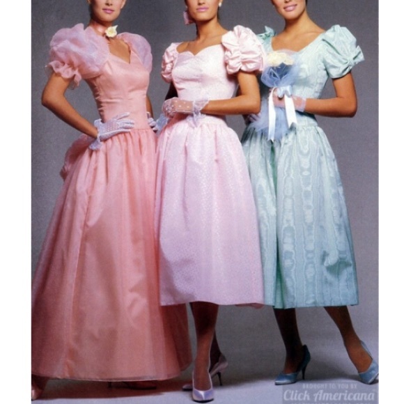 Vintage Seafoam Mint McClintoc Prom Dress - Picture 2 of 8